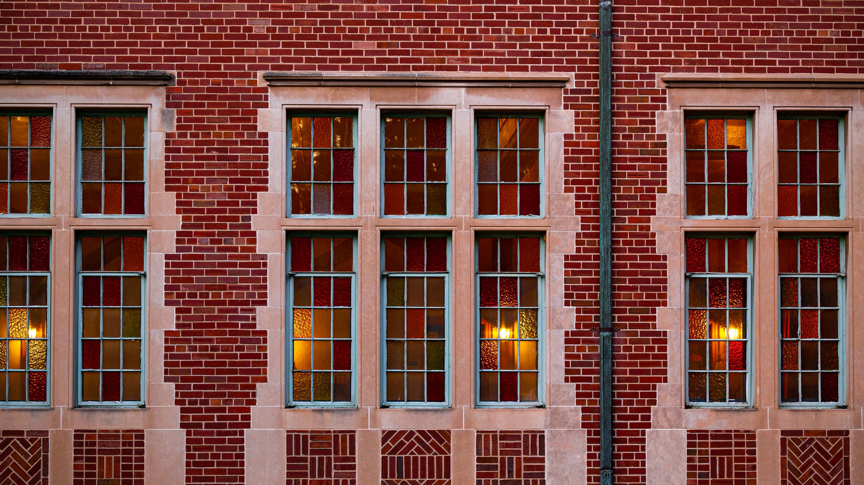 Windows on campus building